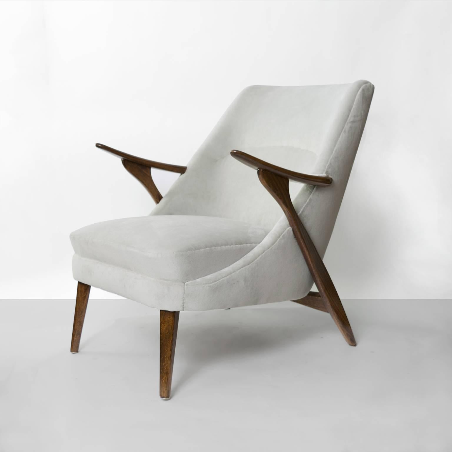 Stained Scandinavian Modern Chairs by Svante Skogh