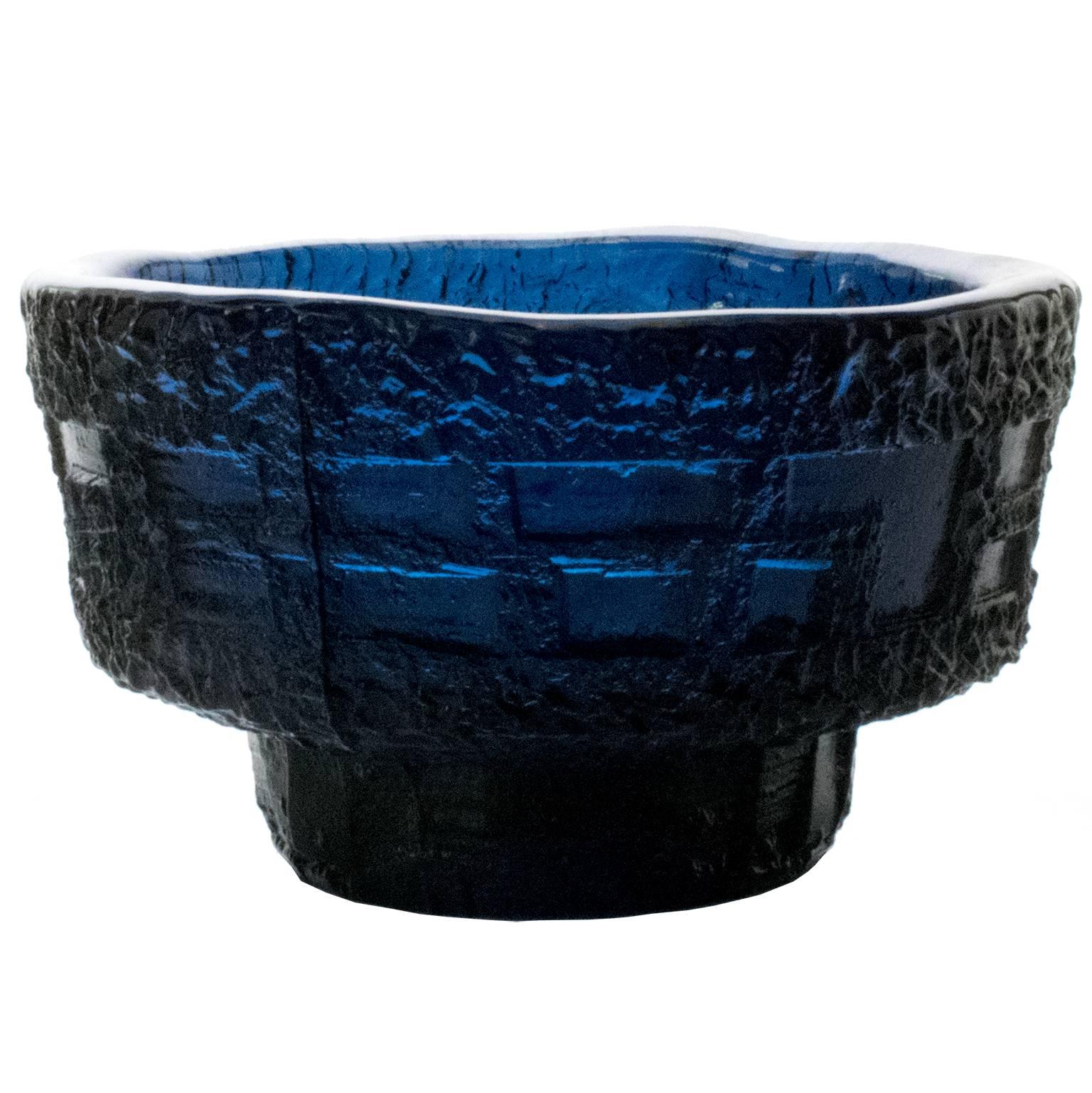 Gote Augustsson Blue Bowl for Ruda, Sweden
