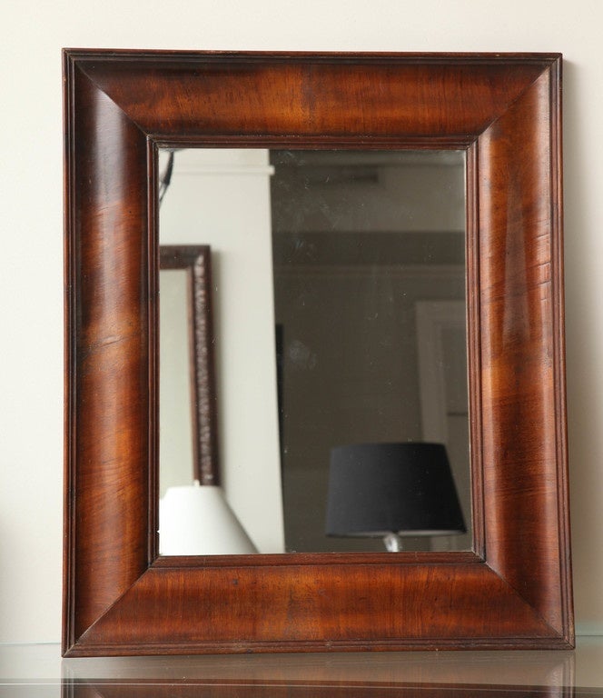 Spanish Mid-19th Century Walnut Mirror For Sale