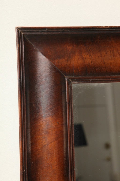 Mid-19th Century Walnut Mirror For Sale 1