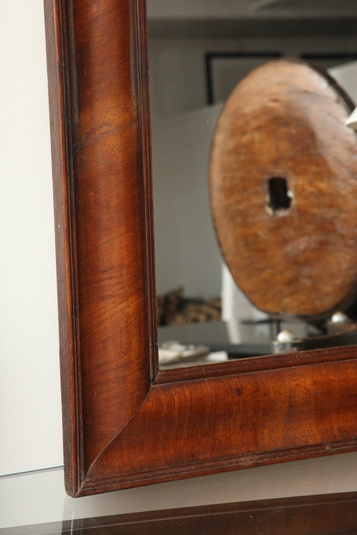 Mid-19th Century Walnut Mirror For Sale 3