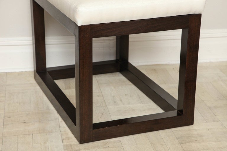Contemporary Lucca & Company Walnut Bench For Sale