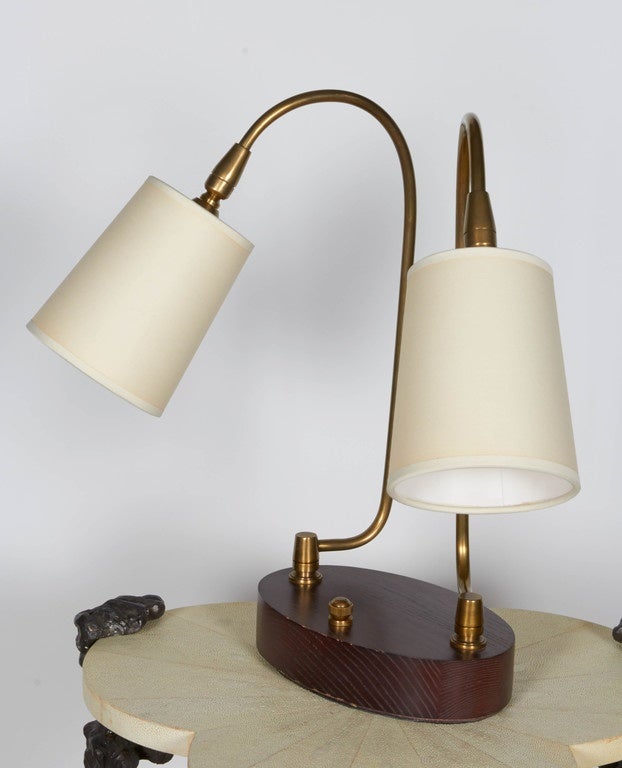 European Vintage French Twin Table Lamp