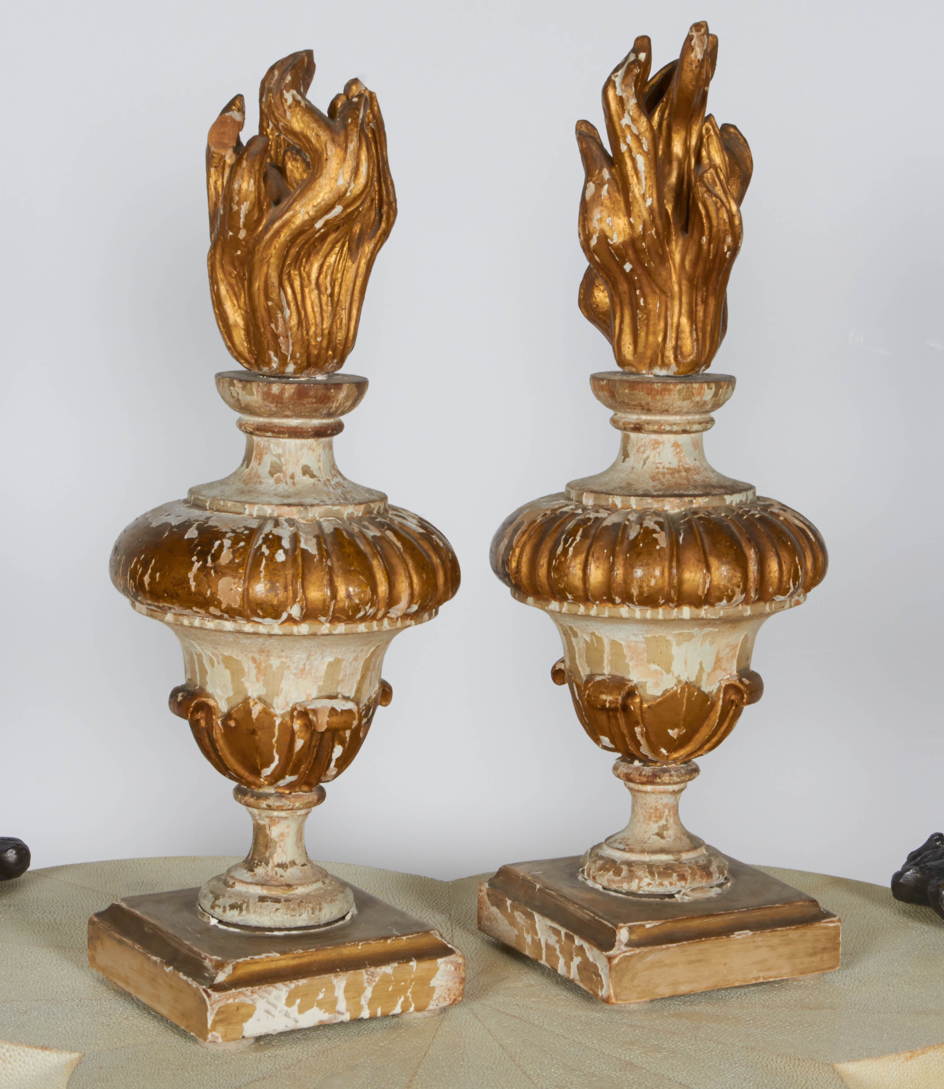 Giltwood Flame Religious Ornaments