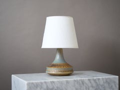 Lampada da tavolo in gres blu in stile Mid-Century, disegnata da Ulla Winblad per Alingsås, Svezia, anni '50