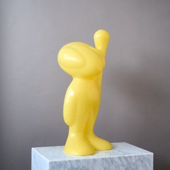 Yellow Plastic "Super G" Table Lamp by Guido Venturini for Alessi, Italy, 2001.