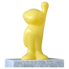 Yellow Plastic "Super G" Table Lamp by Guido Venturini for Alessi, Italy, 2001.