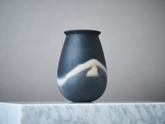 John Leach Studio Pottery "Black Mood" Vase, England, 1989.