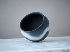 John Leach Studio Pottery "Black Mood" Bowl, England, 1992.
