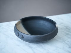 John Leach Studio Pottery "Black Mood" Bowl, England, 1989.