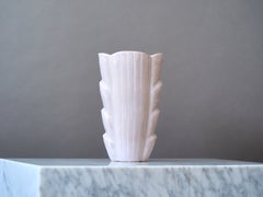 Rosa Vase aus Steingut im Art déco-Stil von Gunnar Nylund. Rorstrand, Schweden, 1930er-Jahre.