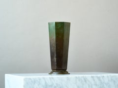 Grand vase octogonal Art Déco de GAB Guldsmedsaktiebolaget, Suède, années 1930