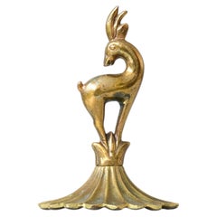 Sculpture Art déco en bronze / presse-papier, Danemark, années 1930