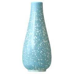 Vase en grès bleu par Gunnar Nylund pour Rorstrand, Suède, années 1950.