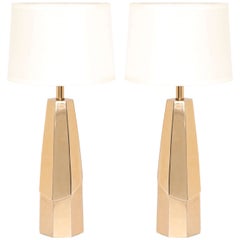 Laurel Polished Brass Lamps