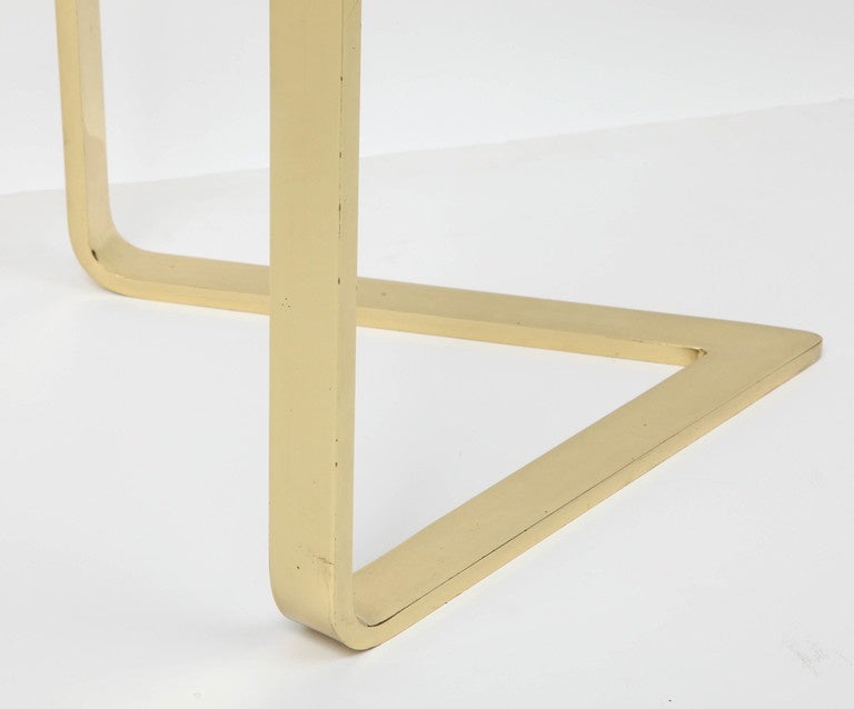 Brass Triangle Table by Pace 2