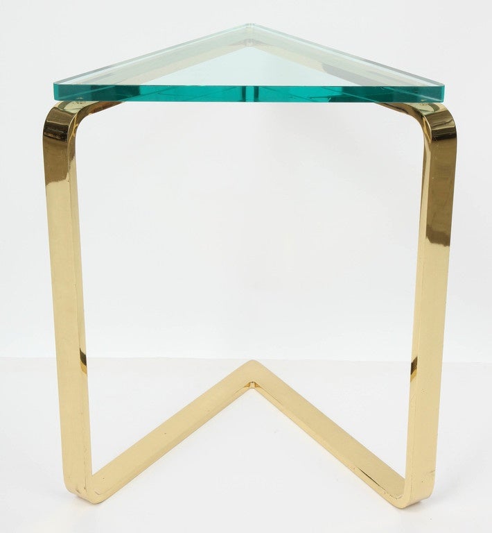 Brass Triangle Table by Pace 3