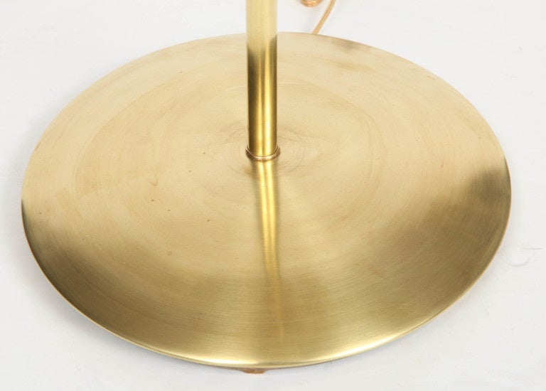 Parzinger Style Brass Floor Lamp In Excellent Condition In New York, NY