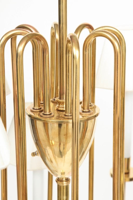 20th Century Parzinger Style Brass Floor Lamp