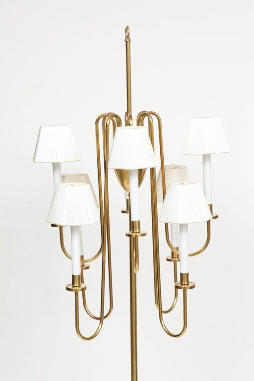 Parzinger Style Brass Floor Lamp 1