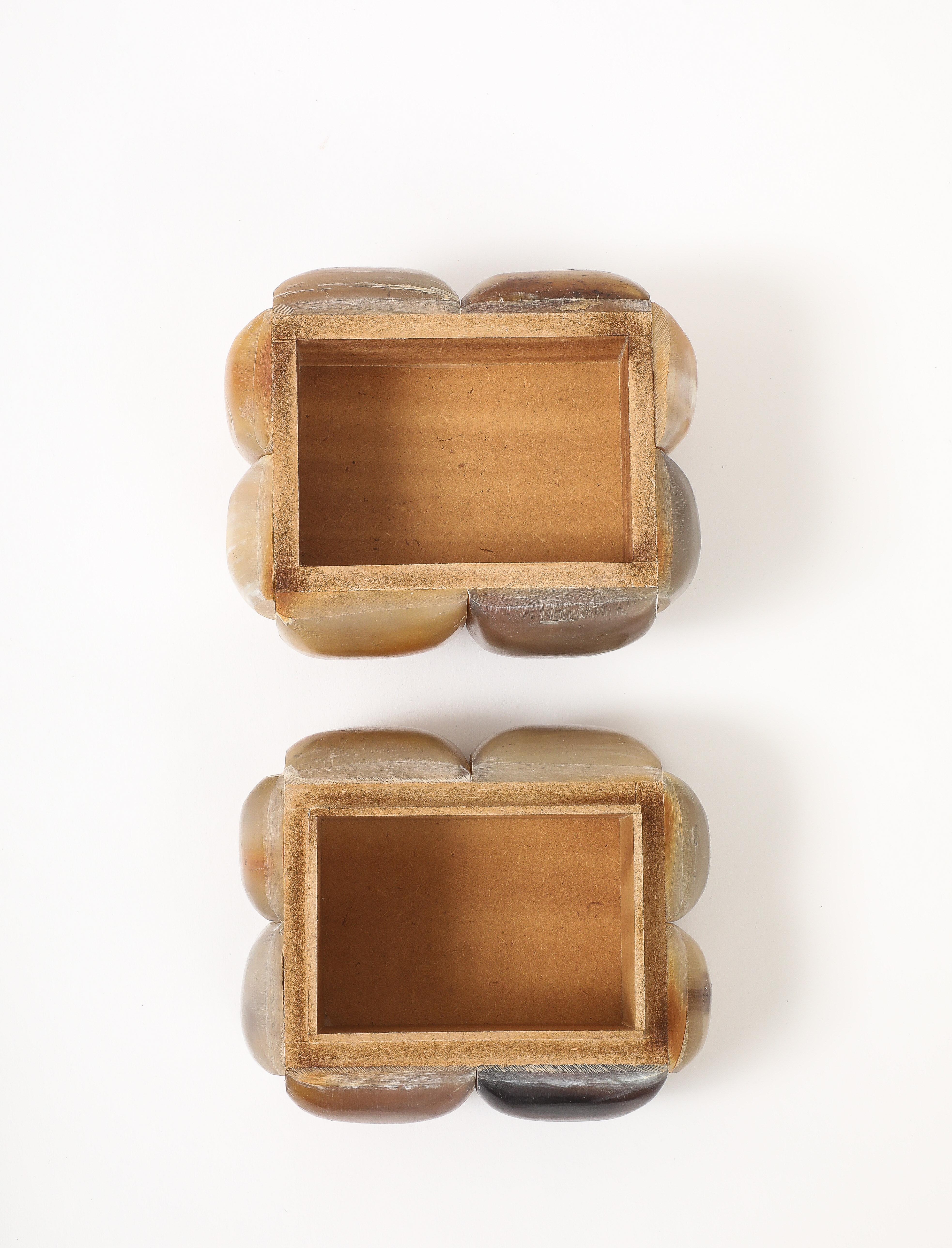 Natural Horn Keepsake Box For Sale 3