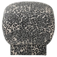 Marge Carson Leopard Pouf