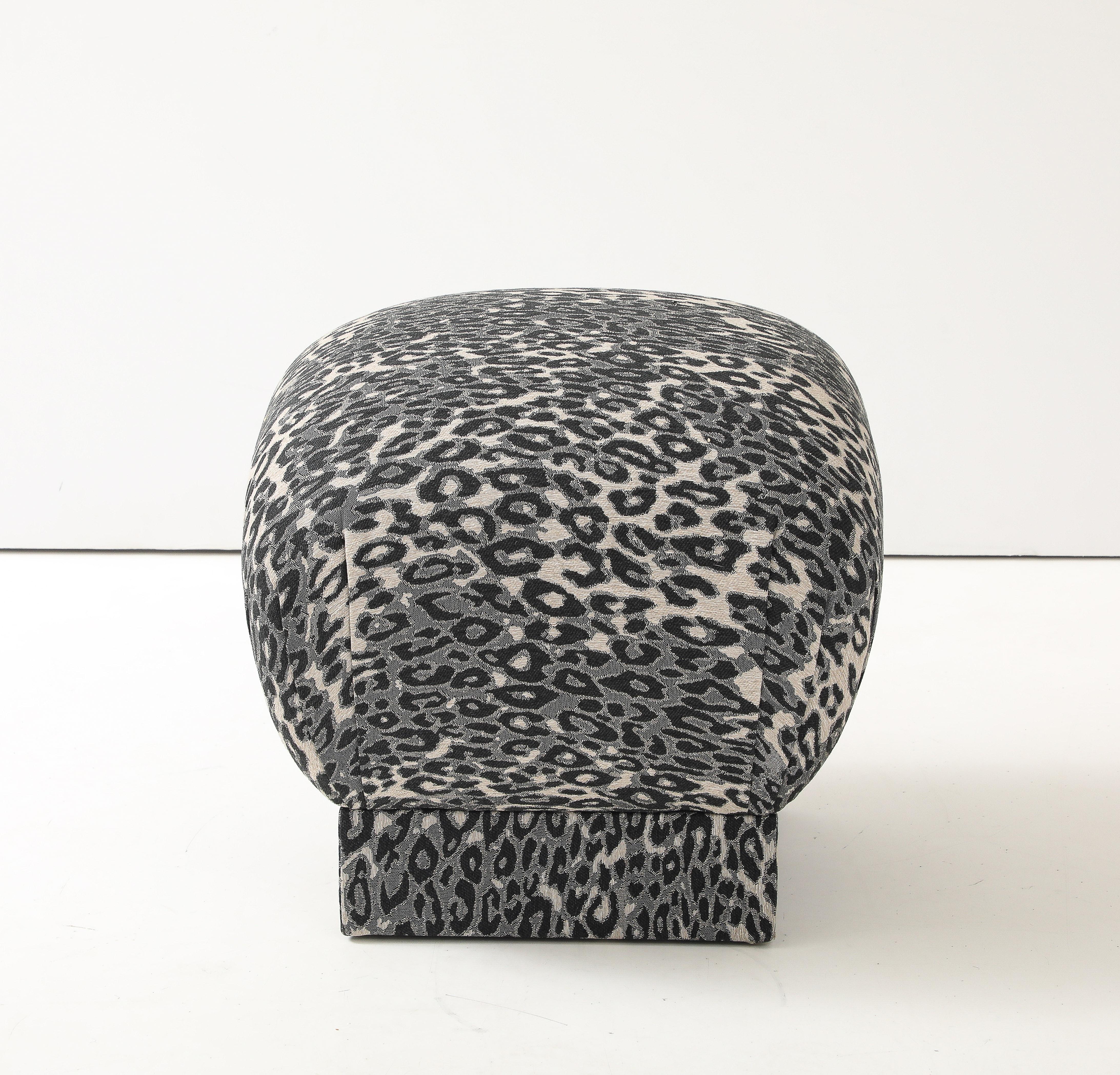 Marge Carson Leopard Pouf For Sale 1