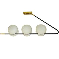 French Modernist Chandelier by Lunel 6