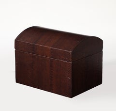 Caja para documentos forrada en piel de pitón de Karl Springer
