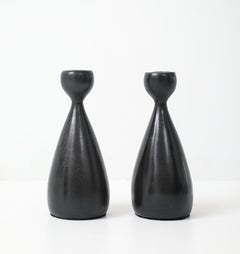 Ben Seibel Bronze Teardrop Candlesticks