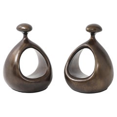 Ben Seibel Cast Bronze Stirrup Bookends