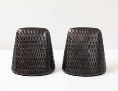 Ben Seibel Chiseled Bronze Bookends