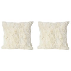 Pair of Custom White Rex Pillows