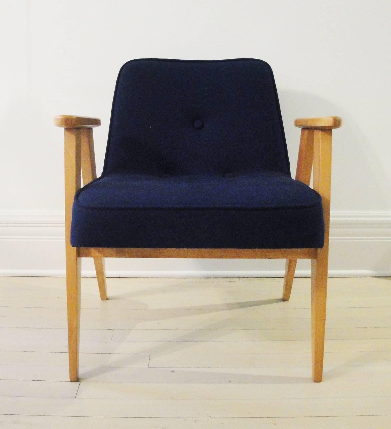 Mid-Century Modern Vintage Armchair by Chierowski For Sale