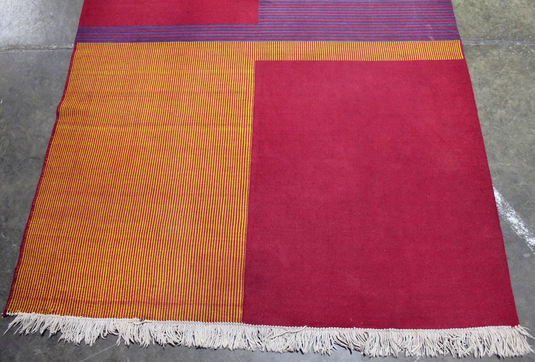 Modern Geometrical Carpet by Antonin Kybal For Sale