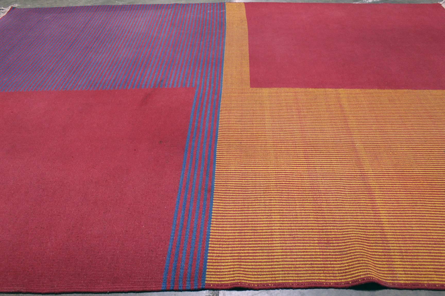 Czech Geometrical Carpet by Antonin Kybal For Sale
