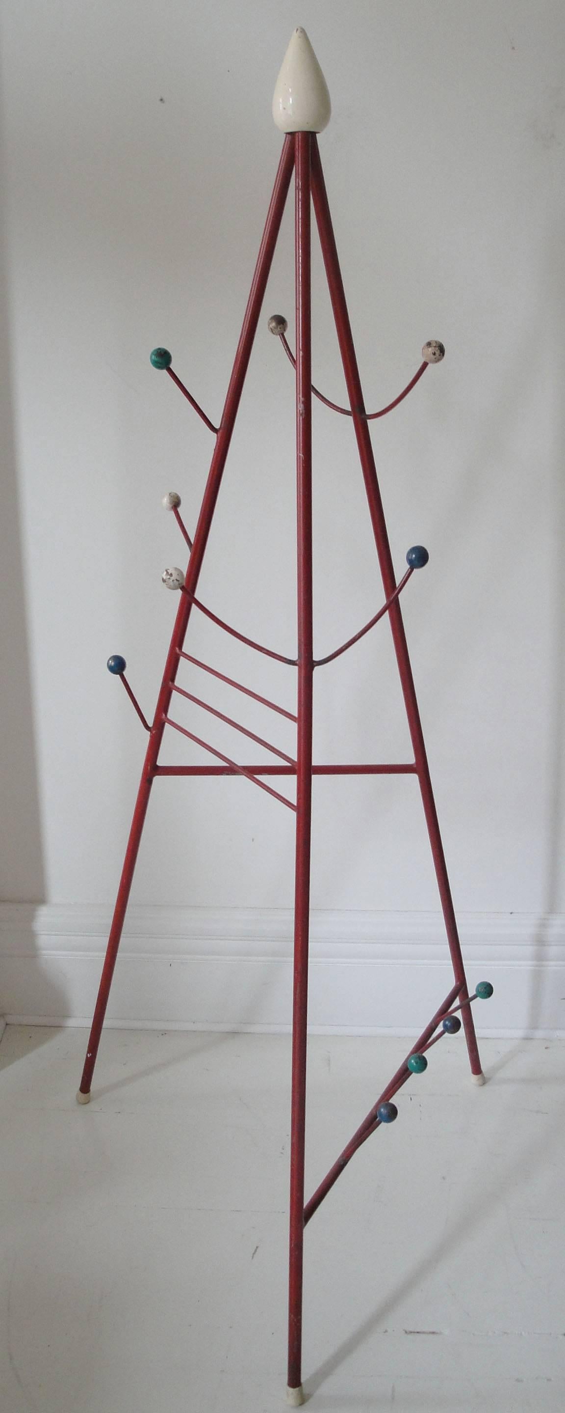 Mid-Century Modern French Coat Rack For Sale