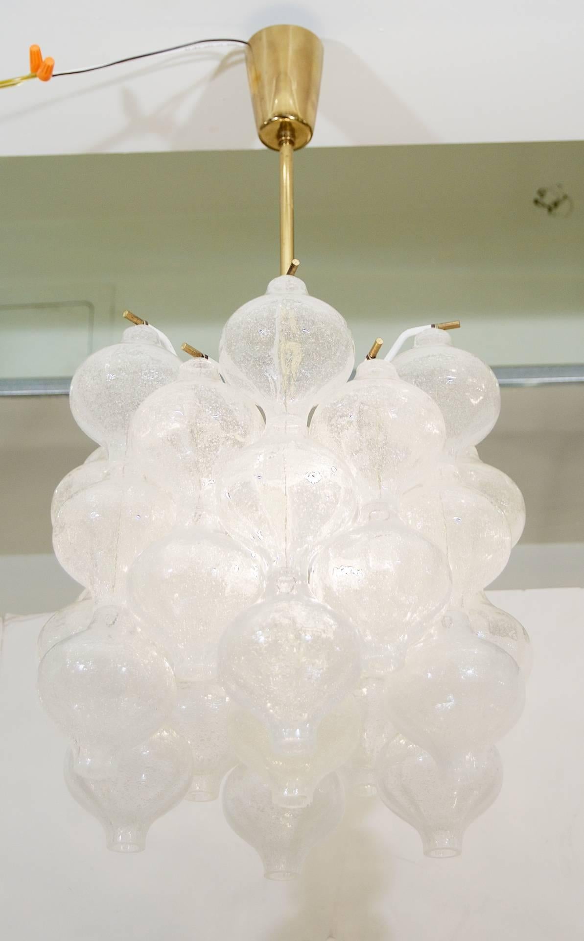 Mid-Century Modern Drum Form Kalmar Tulipan Chandelier