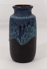 Blue Textural Bud Vase by Scheurich Keramik