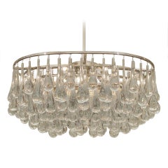 Oval Christoph Palme Crystal Teardrop Chandelier