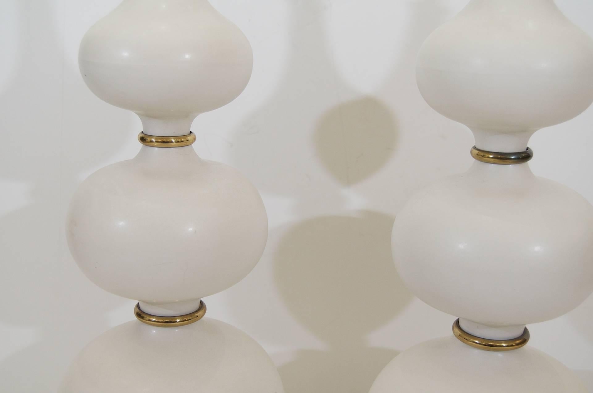 Mid-Century Modern Pair of Gerald Thurston Ceramic Table Lamps