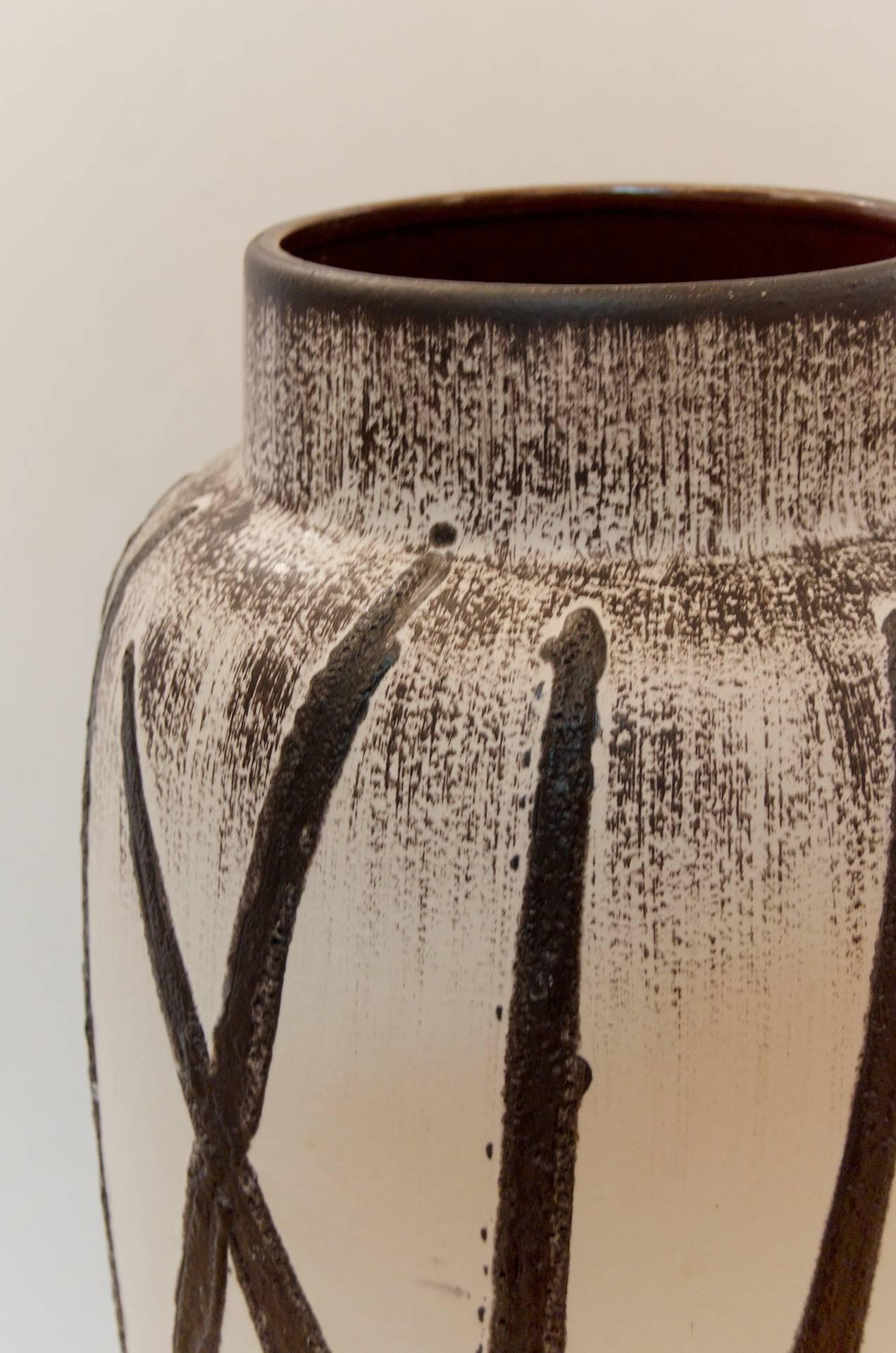 Glazed Large Scheurich Vase / Umbrella Stand