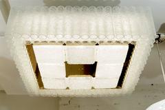Large Flush Mount Square Doria Chandelier