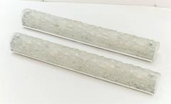 Grand Scale Silver Leafed Vanity Sconces