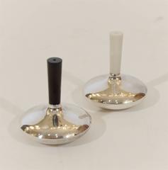 Unusual Silverplate Salt and Pepper Shakers by Cohr