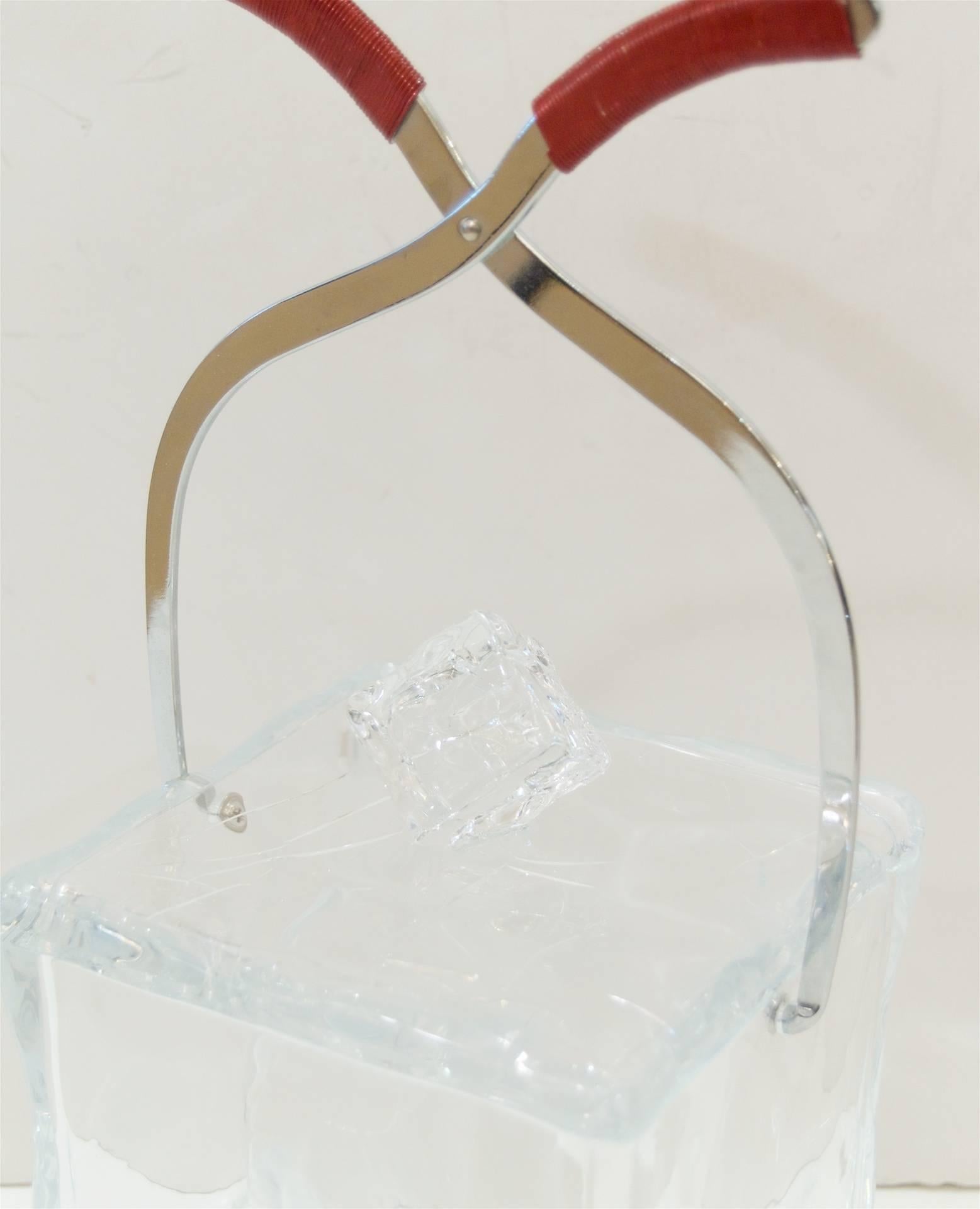 American Lucite Ice Cube Ice Bucket