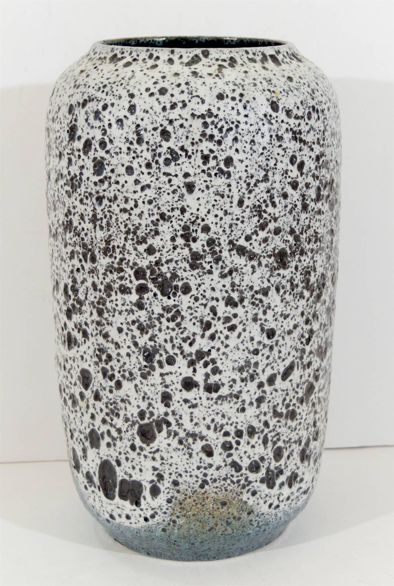 Mid-Century Modern Large Lava Glaze Vase by Scheurich