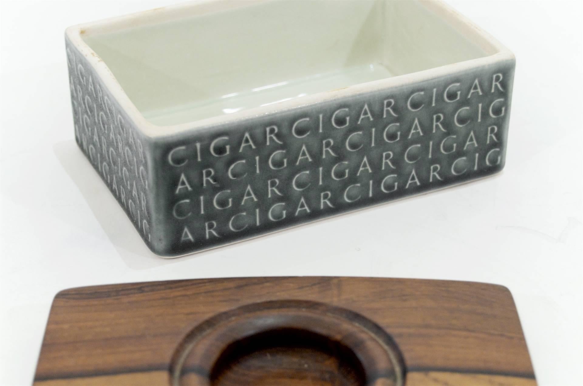 Ceramic Danish Cigar Humidor by Jens Quistgaard