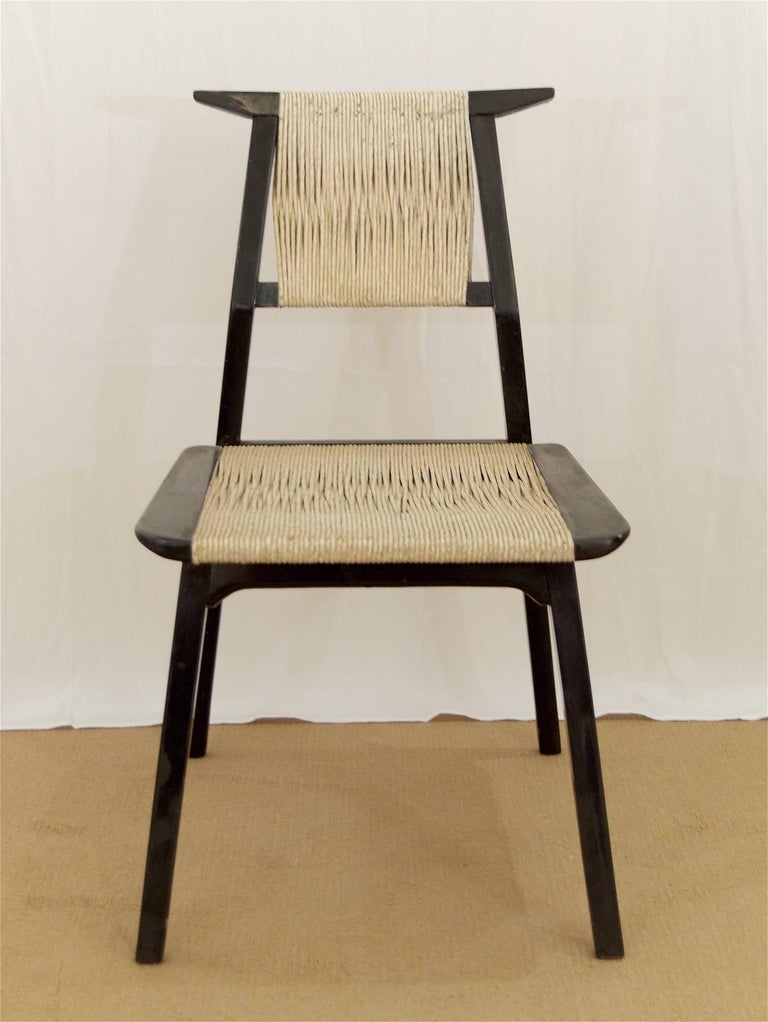 Unusual Danish CordWrap Chair at 1stDibs