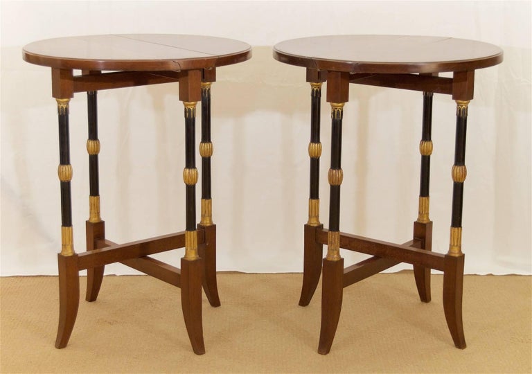 RegencyStyle Folding Occasional Tables from the Fontainebleau For Sale
